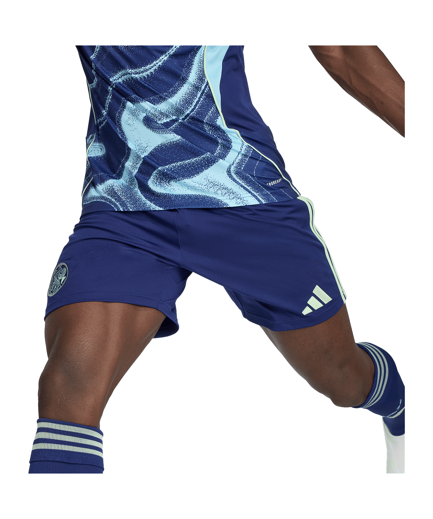 adidas Ajax Amsterdam Short Away 2025/2026 Blau - blau