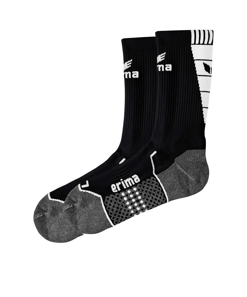 Erima Short Socks Trainingssocken Schwarz Weiss - schwarz