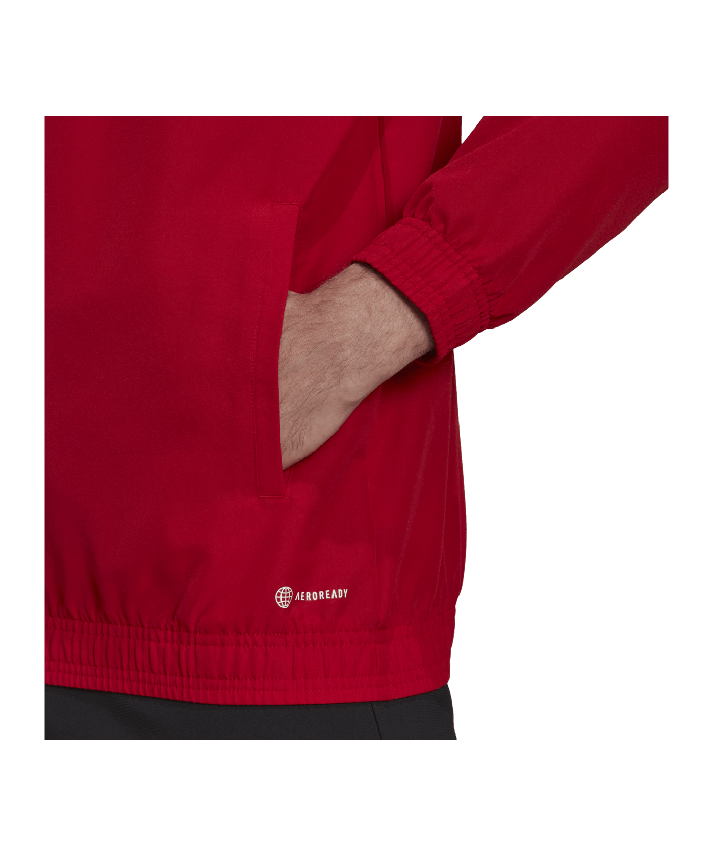 adidas Entrada 22 Präsentationsjacke | Rot - rot