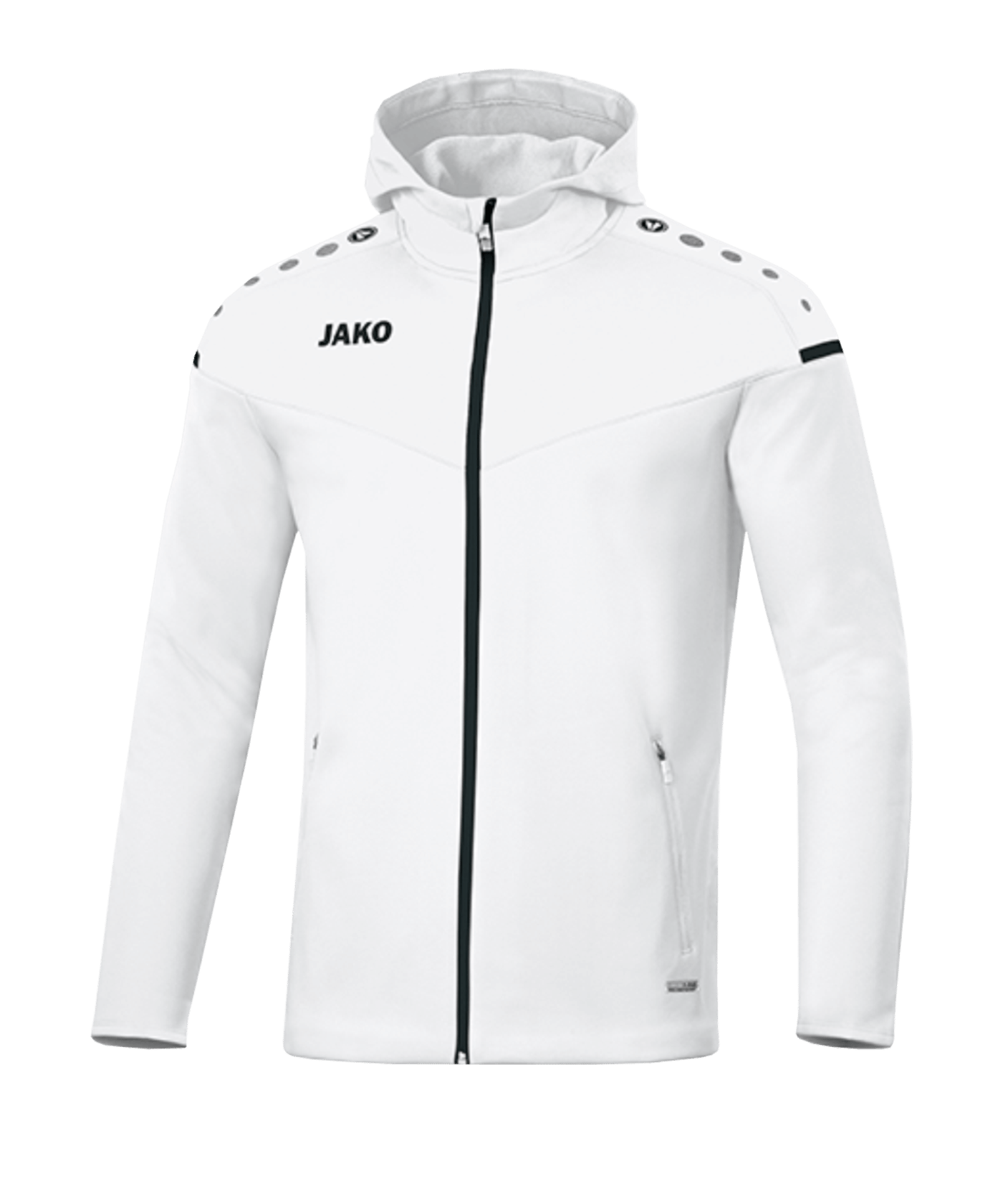 JAKO Champ 2.0 Kapuzenjacke Damen Weiss F00 - weiss