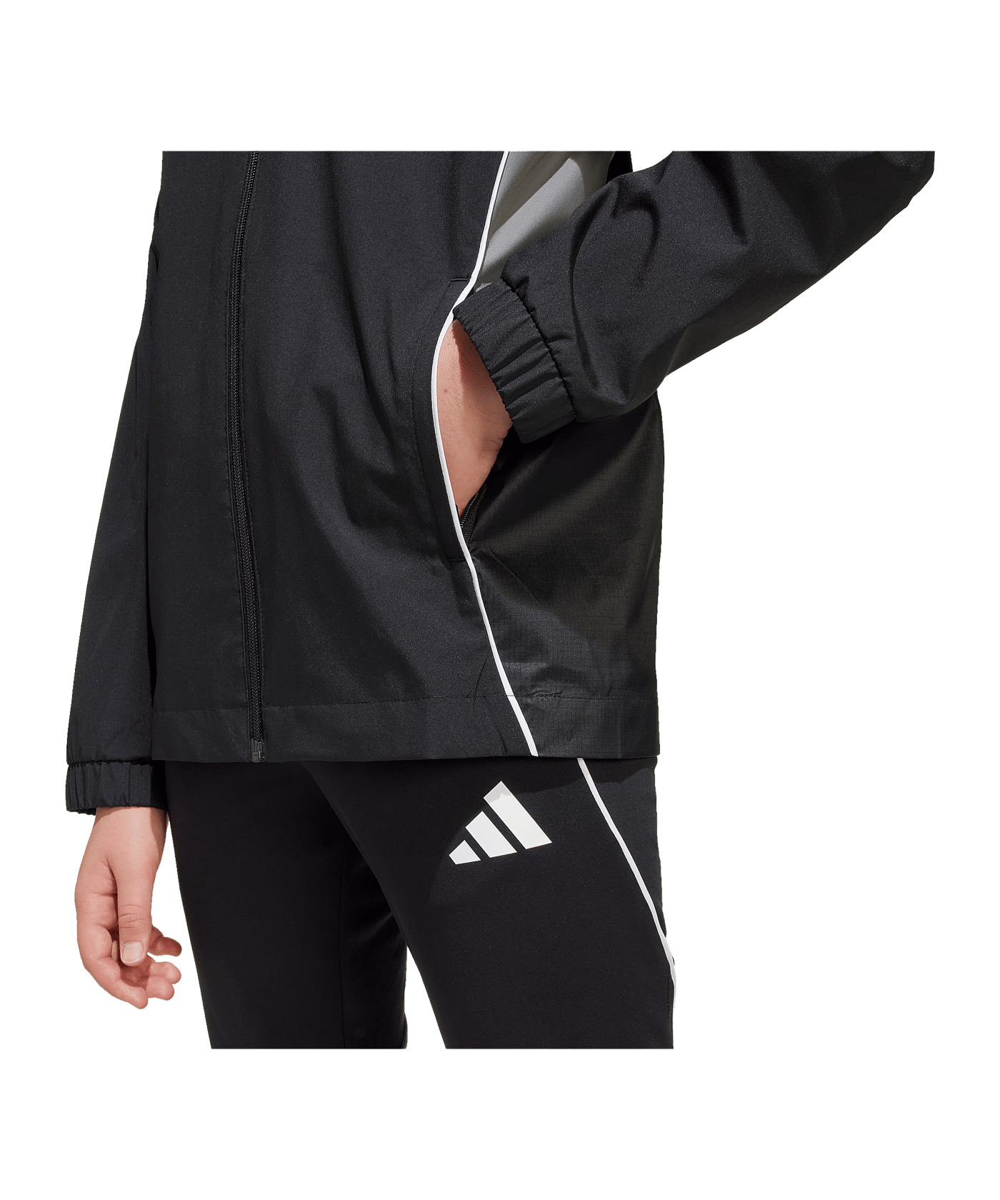 adidas Tiro 25 Competition Regenjacke Kids Schwarz - schwarz