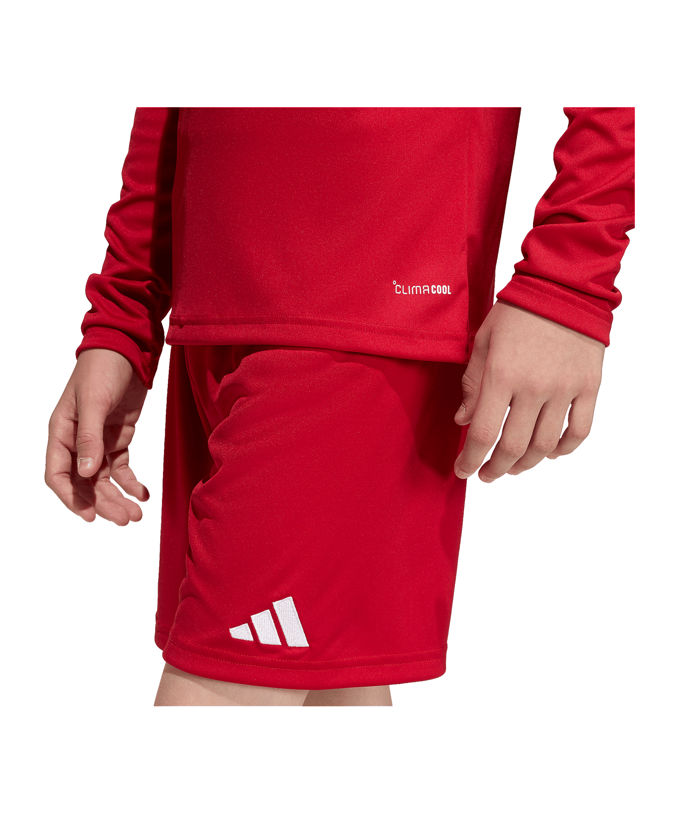 adidas Entrada 26 Trikot Langarm Kids Rot - rot