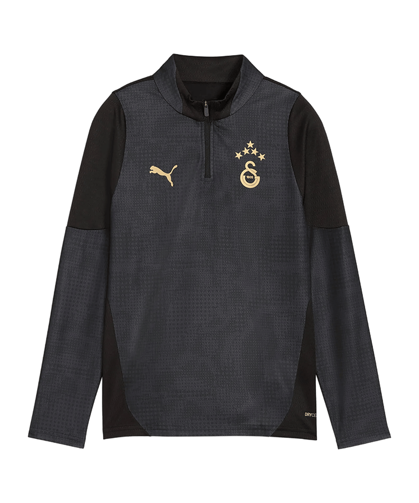 PUMA Galatasaray Istanbul Training 1/4 Zip Sweatshirt Kids Schwarz F10 - schwarz