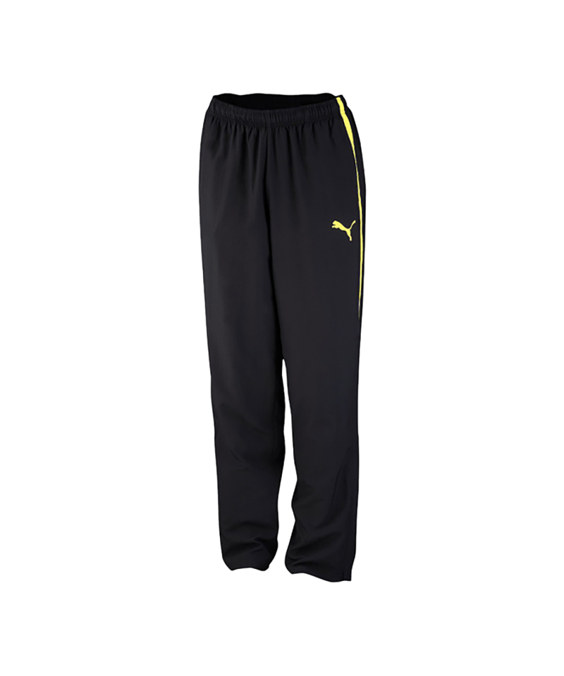 PUMA Spirit Woven Pants Kids Schwarz Gelb F66 - schwarz