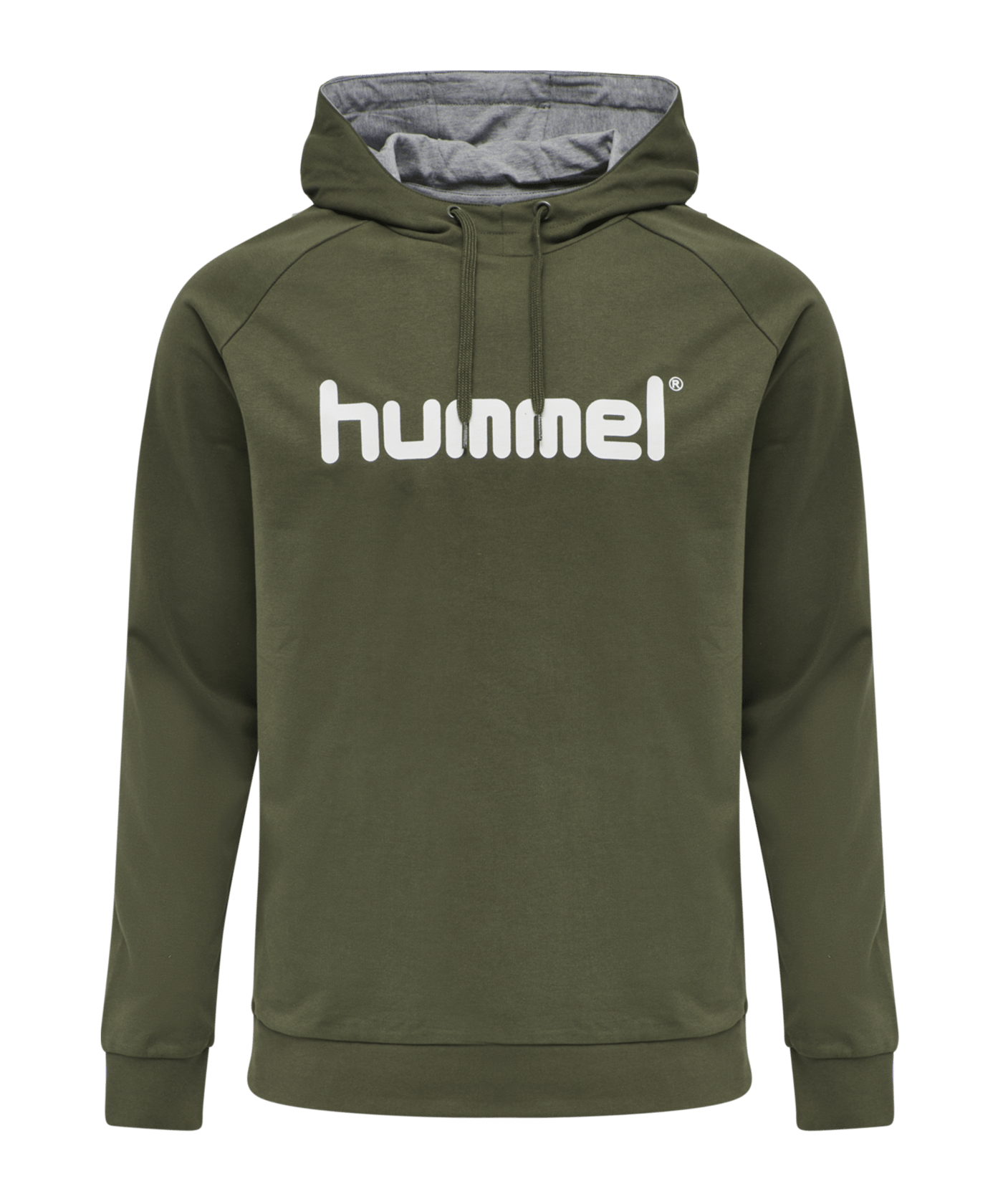 Hummel Cotton Logo Hoody Grün F6084 - gruen