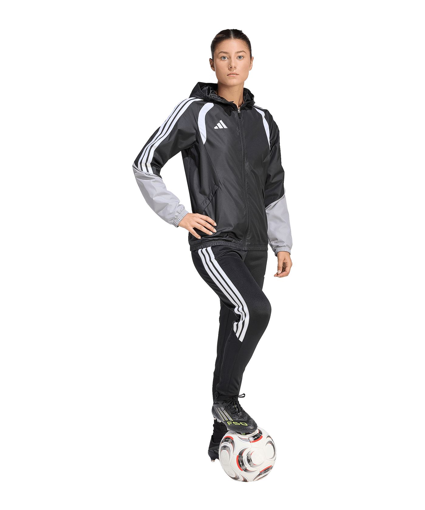 adidas Tiro 26 Regenjacke Damen Schwarz - schwarz