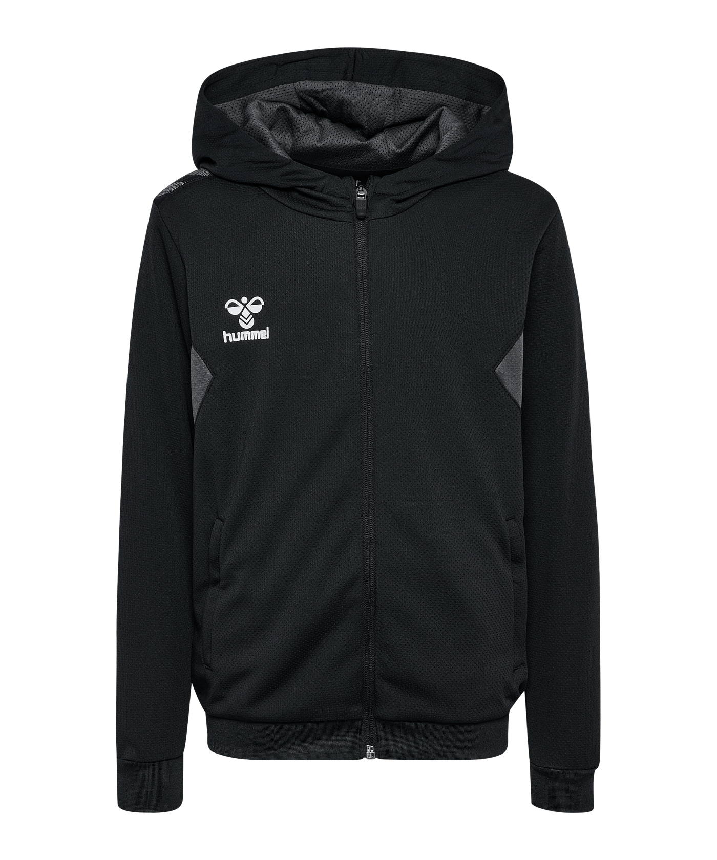 Hummel AUTHENTIC PL Kapuzenjacke Kids Schwarz F2001 - schwarz