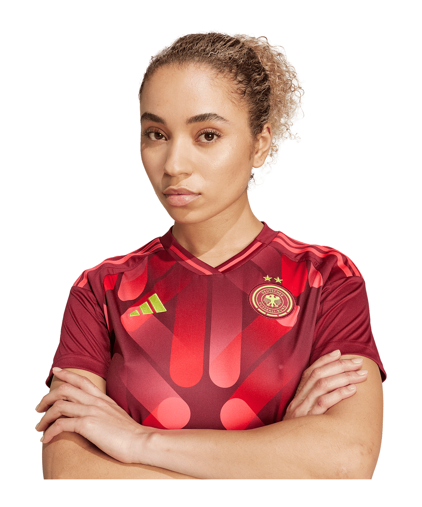 adidas Deutschland Trikot Away EM 2025 Damen Rot - rot
