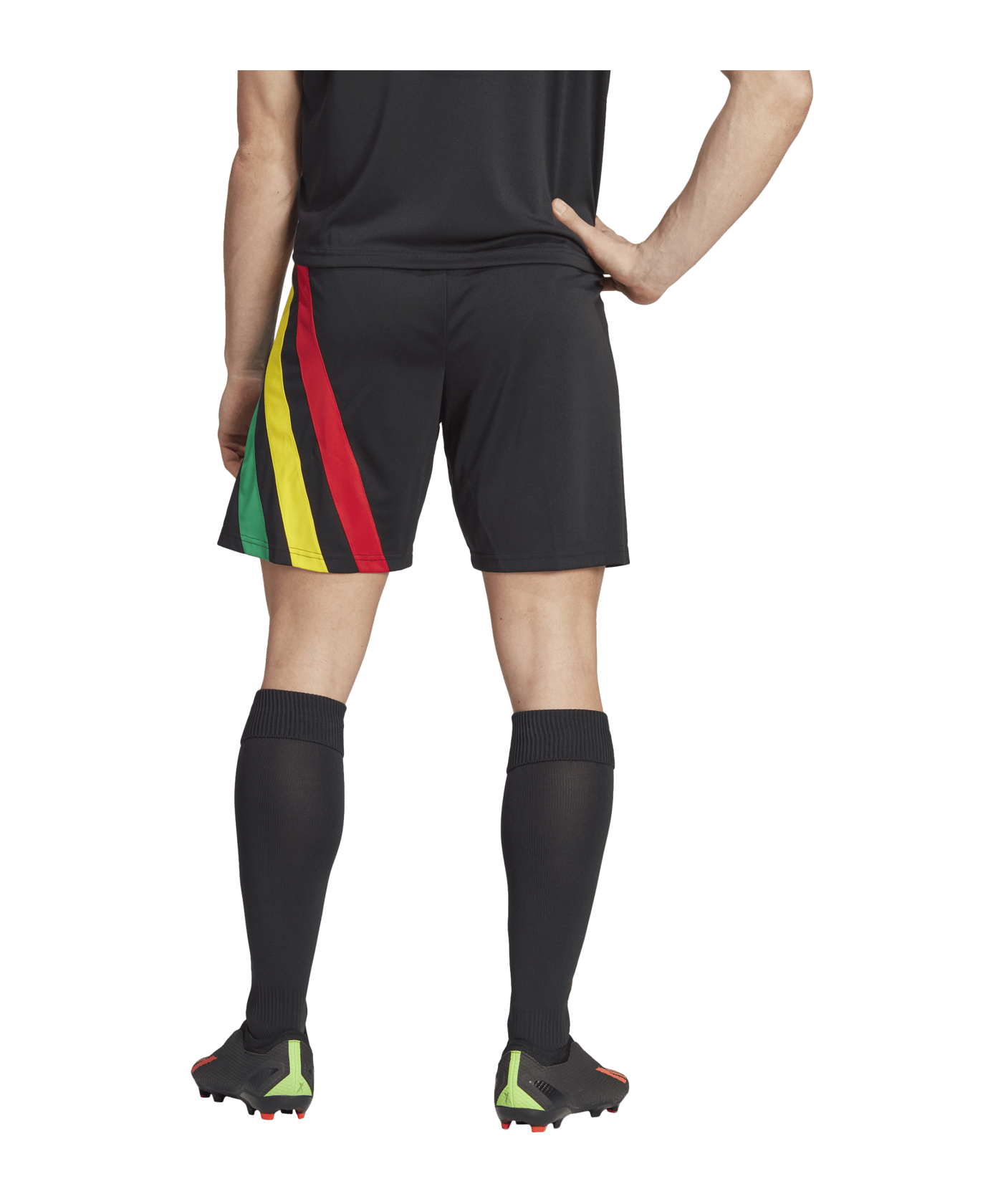 adidas Fortore 23 Short Schwarz Rot Gelb - schwarz