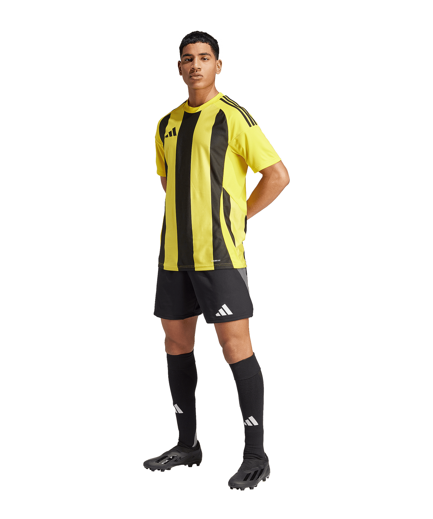 adidas Striped 24 Trikot Gelb Schwarz - gelb