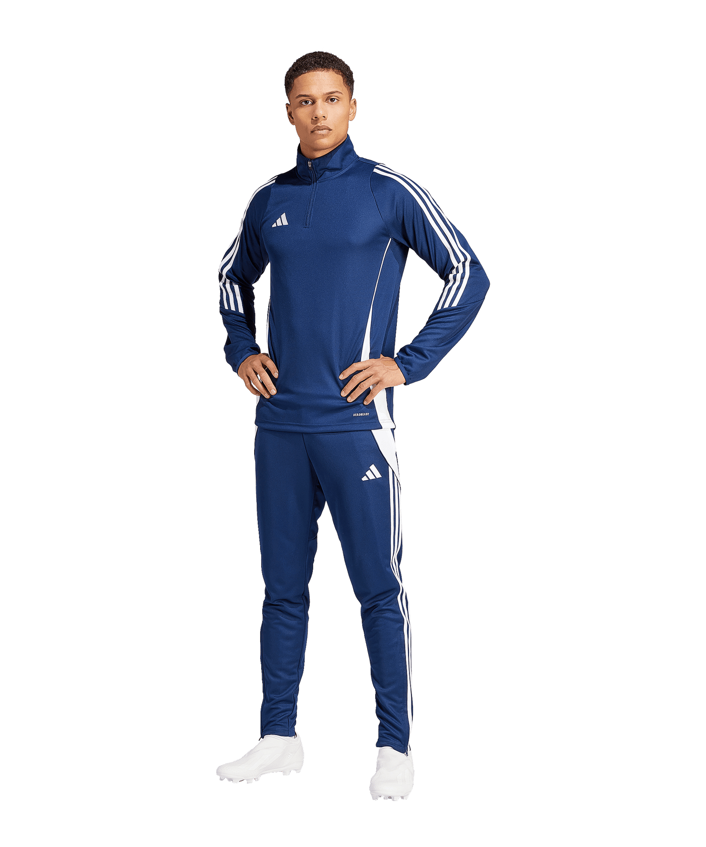 adidas Tiro 24 Trainingstop Blau Weiss - blau