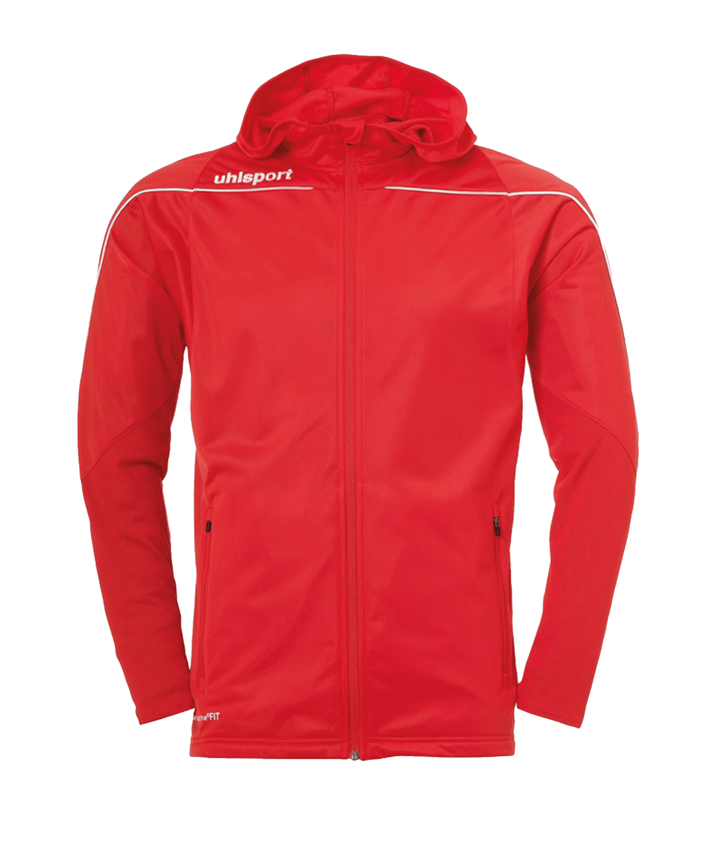 Uhlsport Stream 22 Kapuzenjacke Rot Weiss F04 - rot