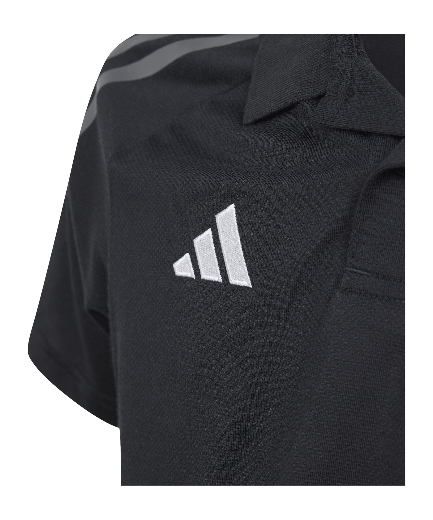 adidas Tiro 24 Competition Poloshirt Kids Schwarz Grau - schwarz