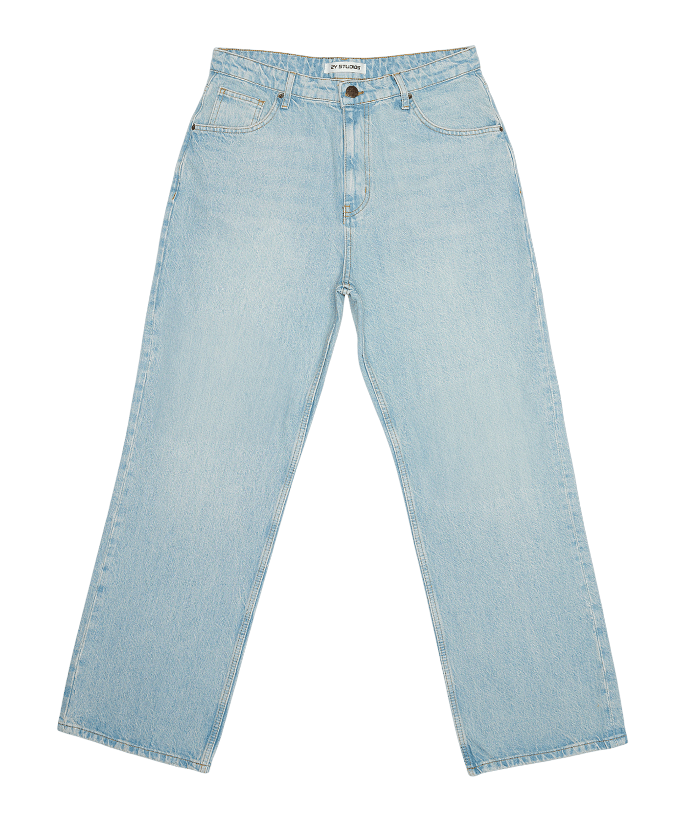 2Y Studios Adrik Basic Baggy Jeans Hose Blau - blau