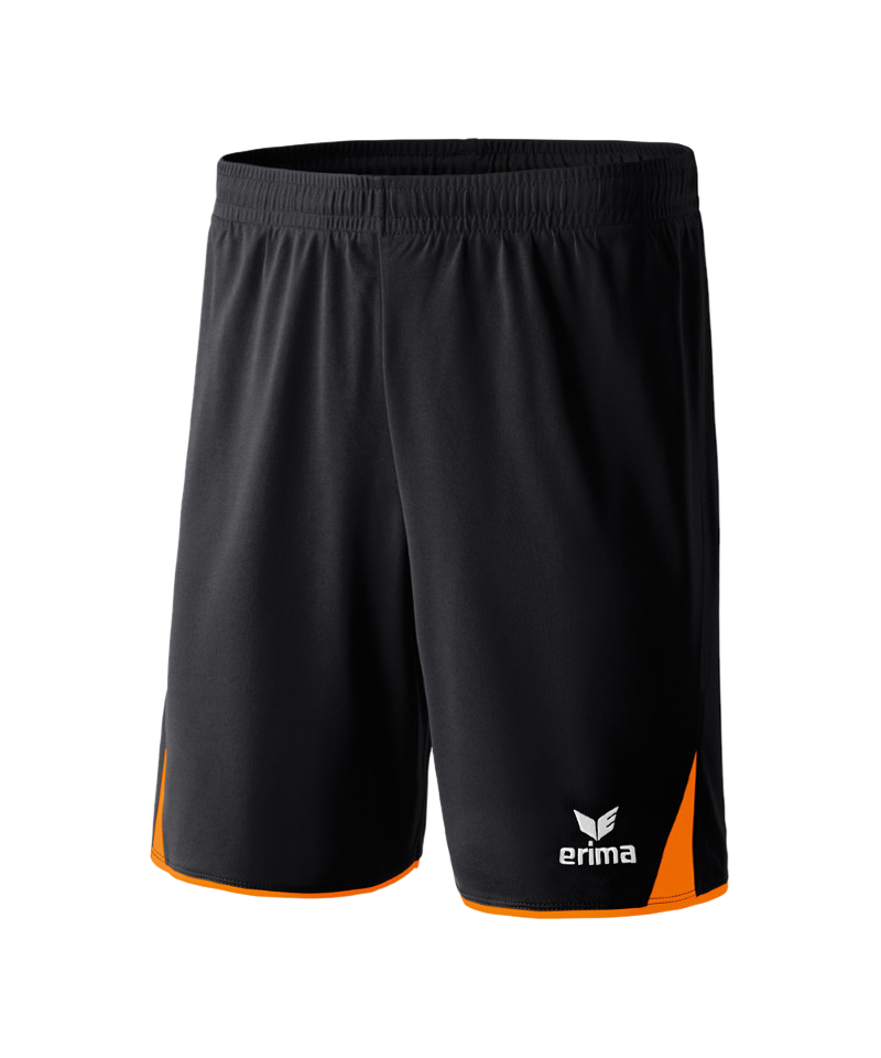 Erima 5-Cubes Short Schwarz Orange - schwarz