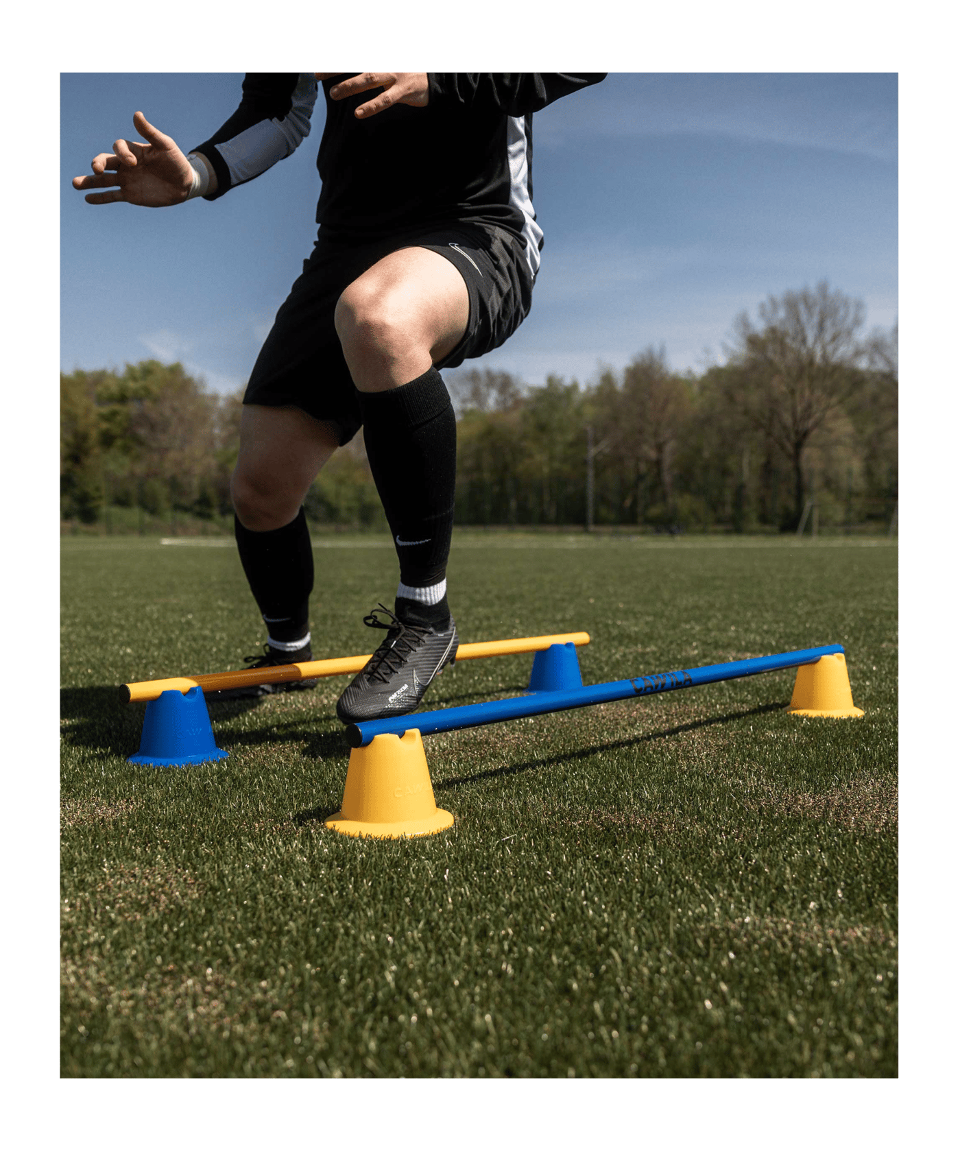 Cawila Mini-Pylone | Trainingskegel | Minihürden | | 10er Set | Grün - gruen