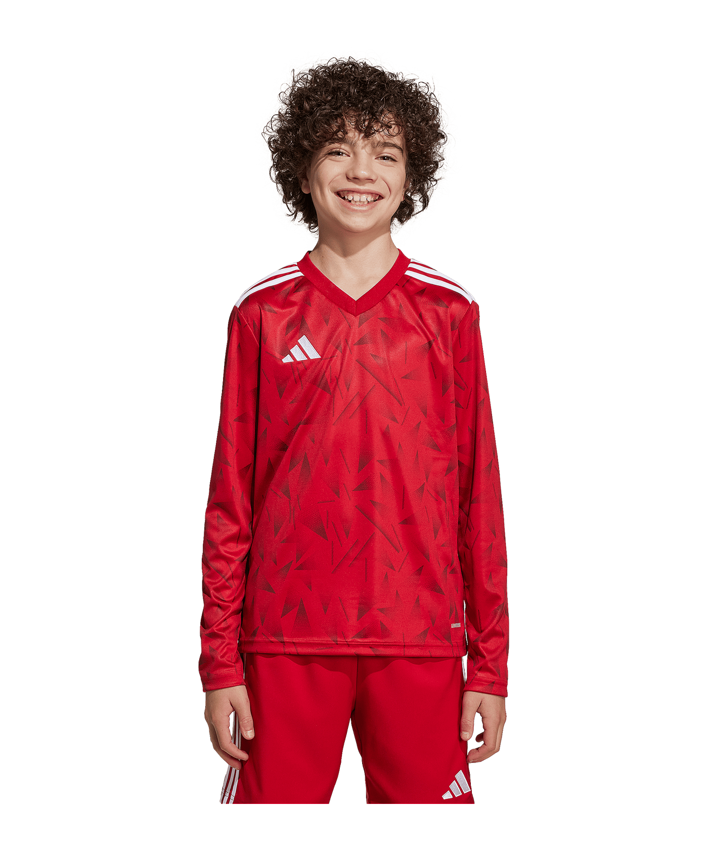 adidas Team Icon 25 Trikot langarm Kids Rot - rot