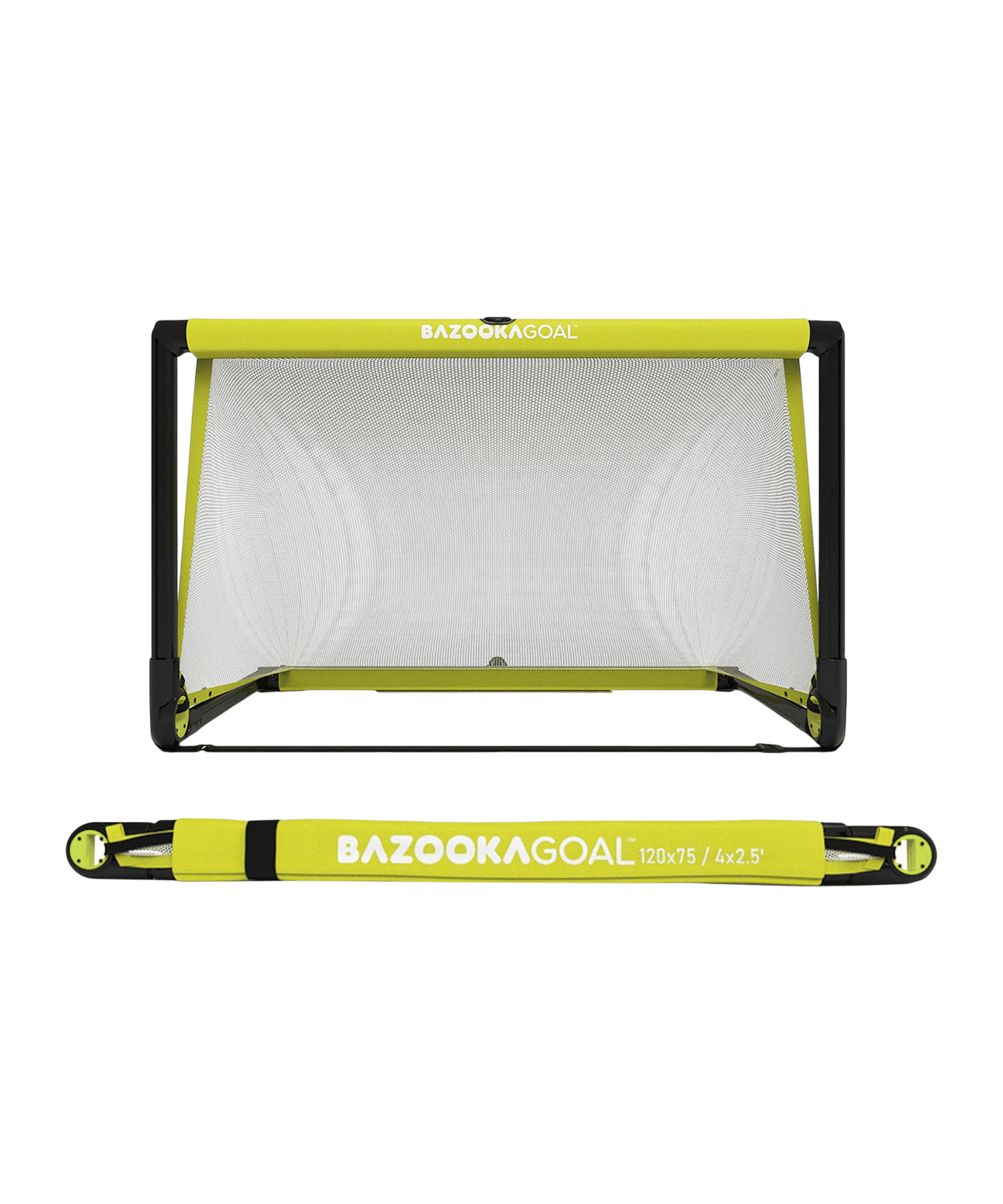BAZOOKAGOAL CLASSIC PVC | 120x75cm | Gelb Weiß | - gelb
