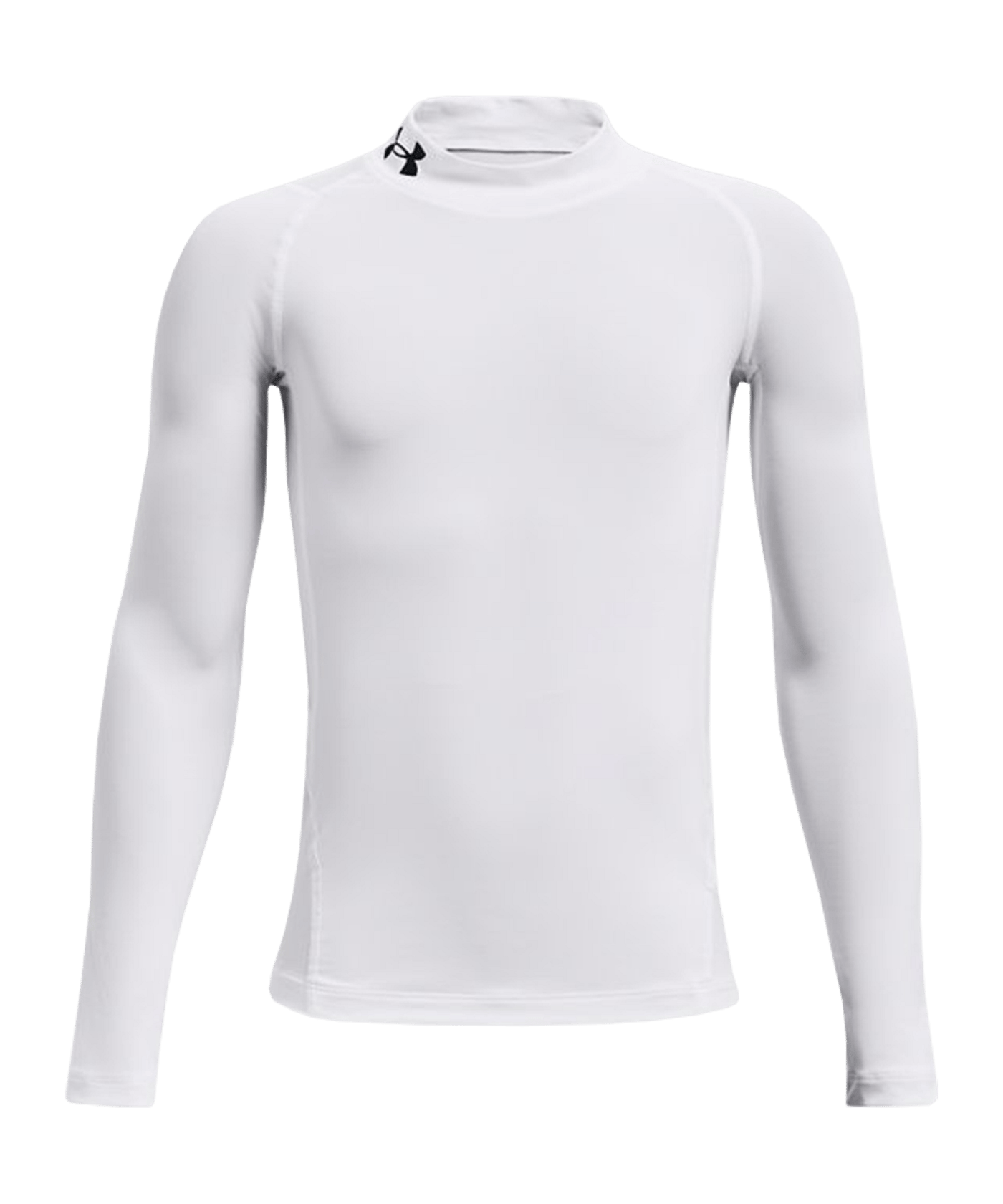 Under Armour HeatGear Mock langarm Kids F100 - weiss