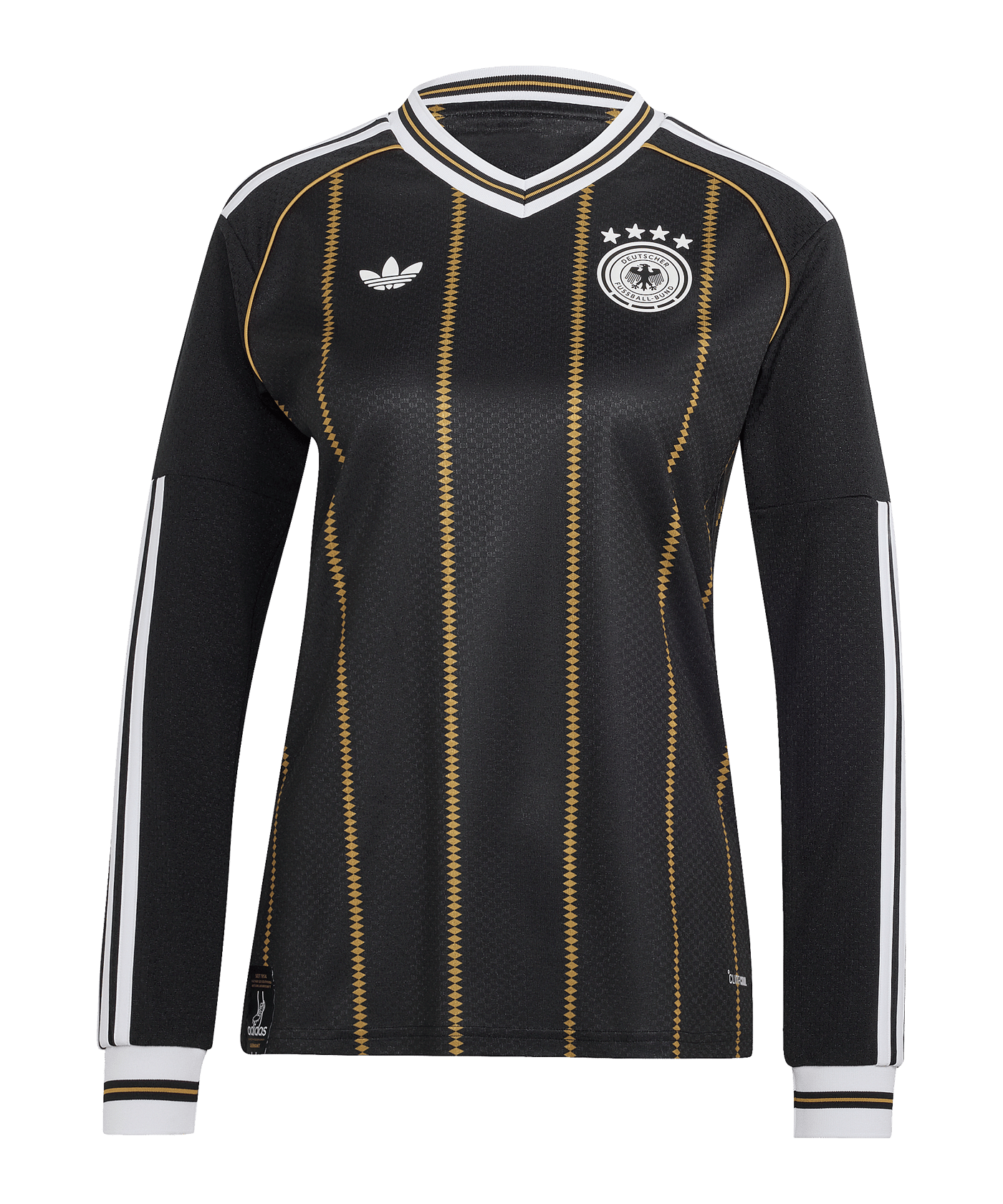 adidas Deutschland Trikot Langarm 3rd 2026 Damen Schwarz - schwarz