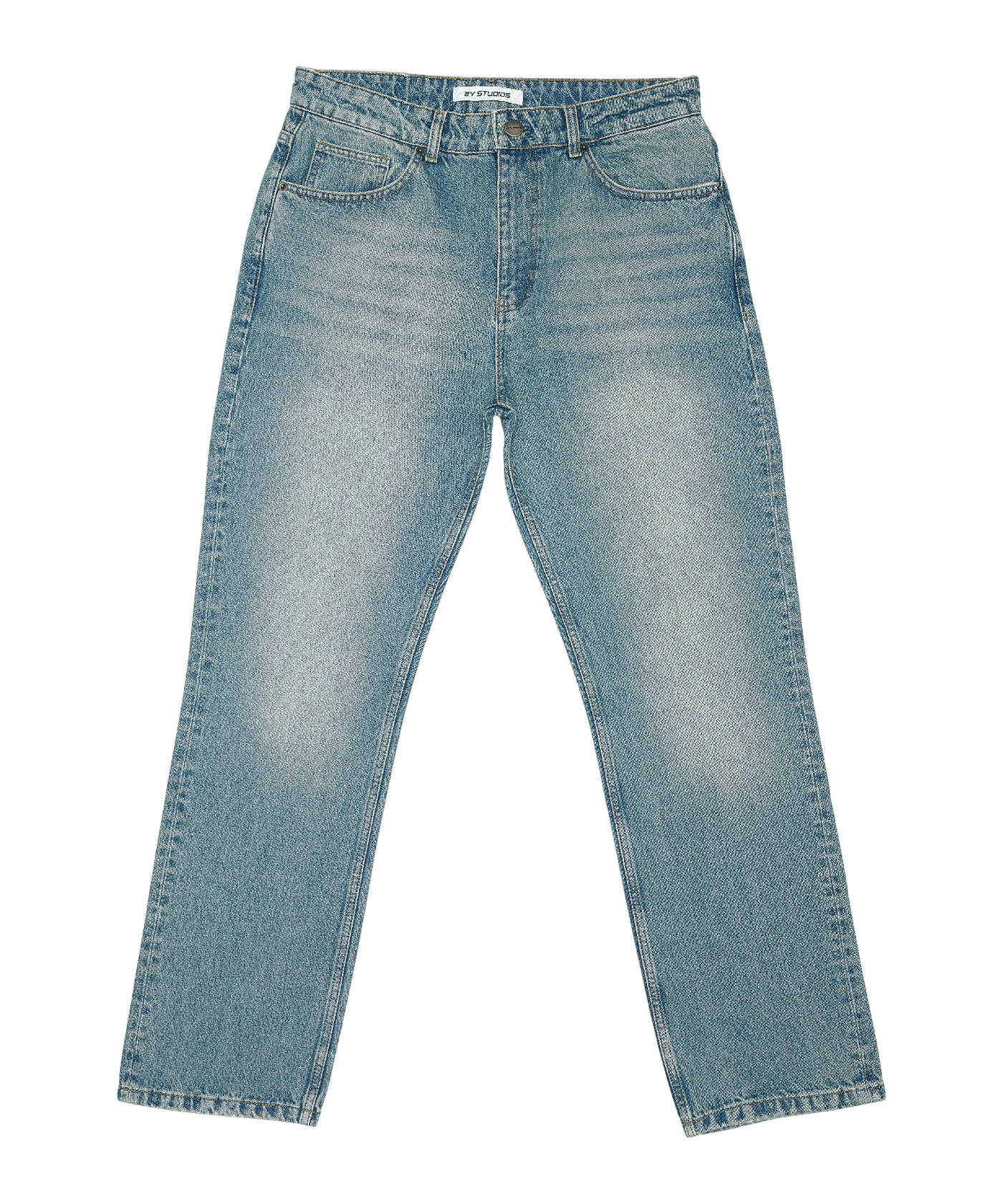 2Y Studios Gabrie Basic Straight Jeans Blau - blau