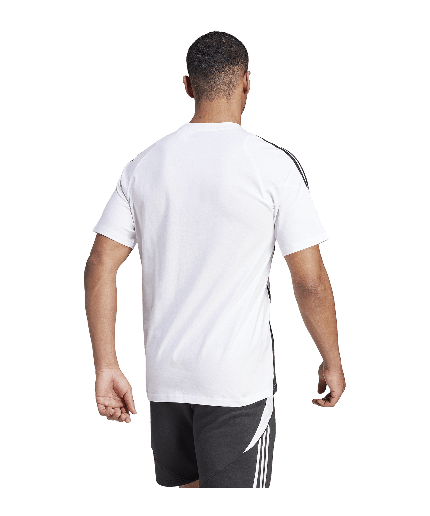 adidas Tiro 24 T-Shirt Weiss Schwarz - weiss