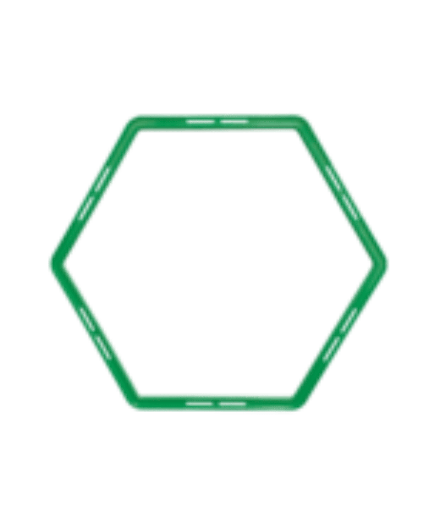 Cawila Hexa-Hoops Koordinationsleiter Set | 6er Set mit Tasche und 5 Clips | 49mm | Grün - gruen