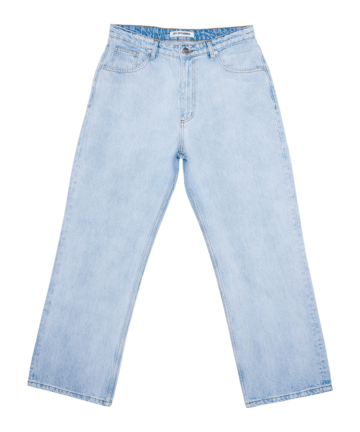 2Y Studios Adrik Basic Baggy Jeans Hose Blau - blau