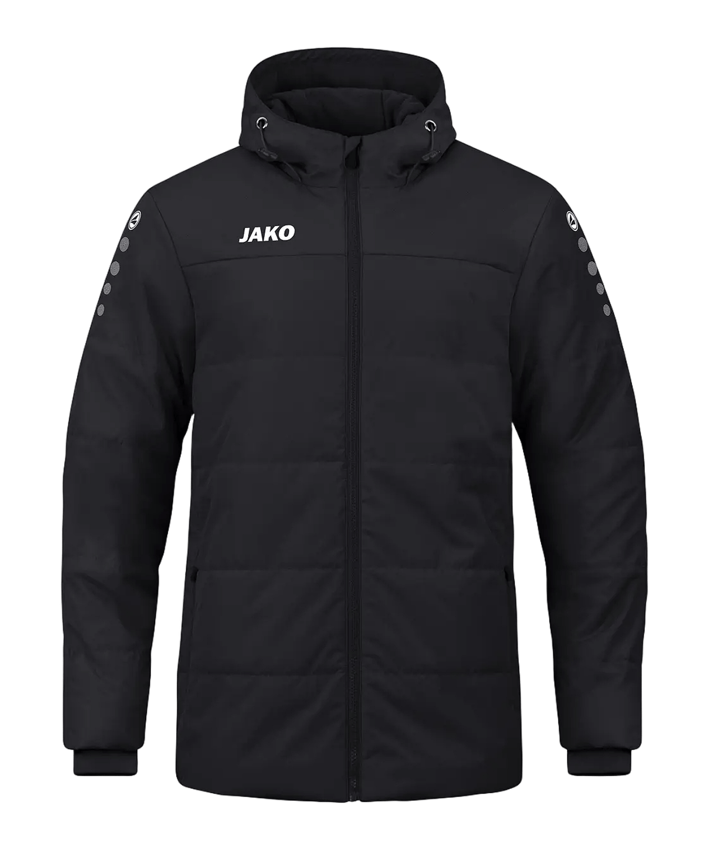 JAKO Team Coach Kapuzenjacke Schwarz F800 - schwarz