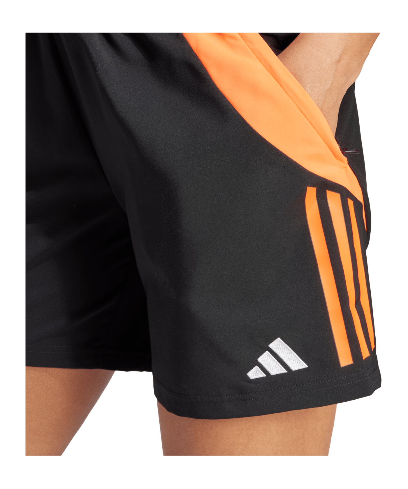 adidas Tiro 24 Competition Downtime Short Damen Schwarz Rot - schwarz