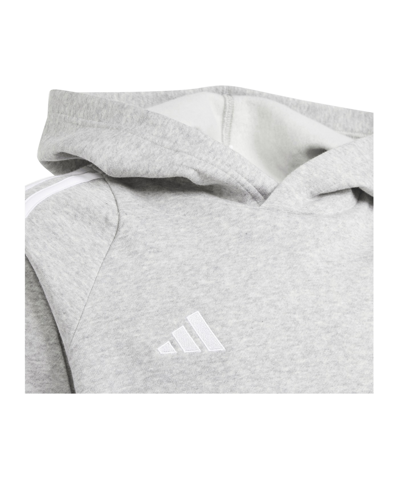 adidas Tiro 24 Hoody Kids Grau Weiss - grau