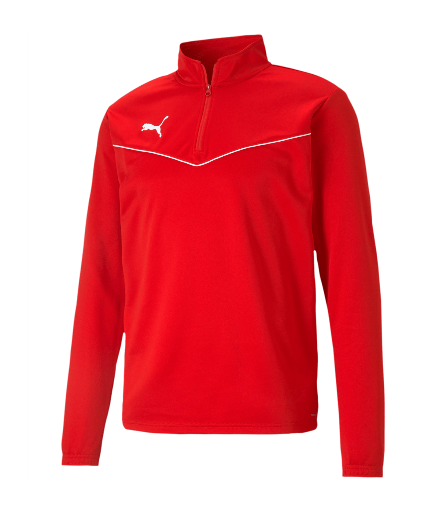 PUMA teamRISE HalfZip Sweatshirt Rot F01 - rot