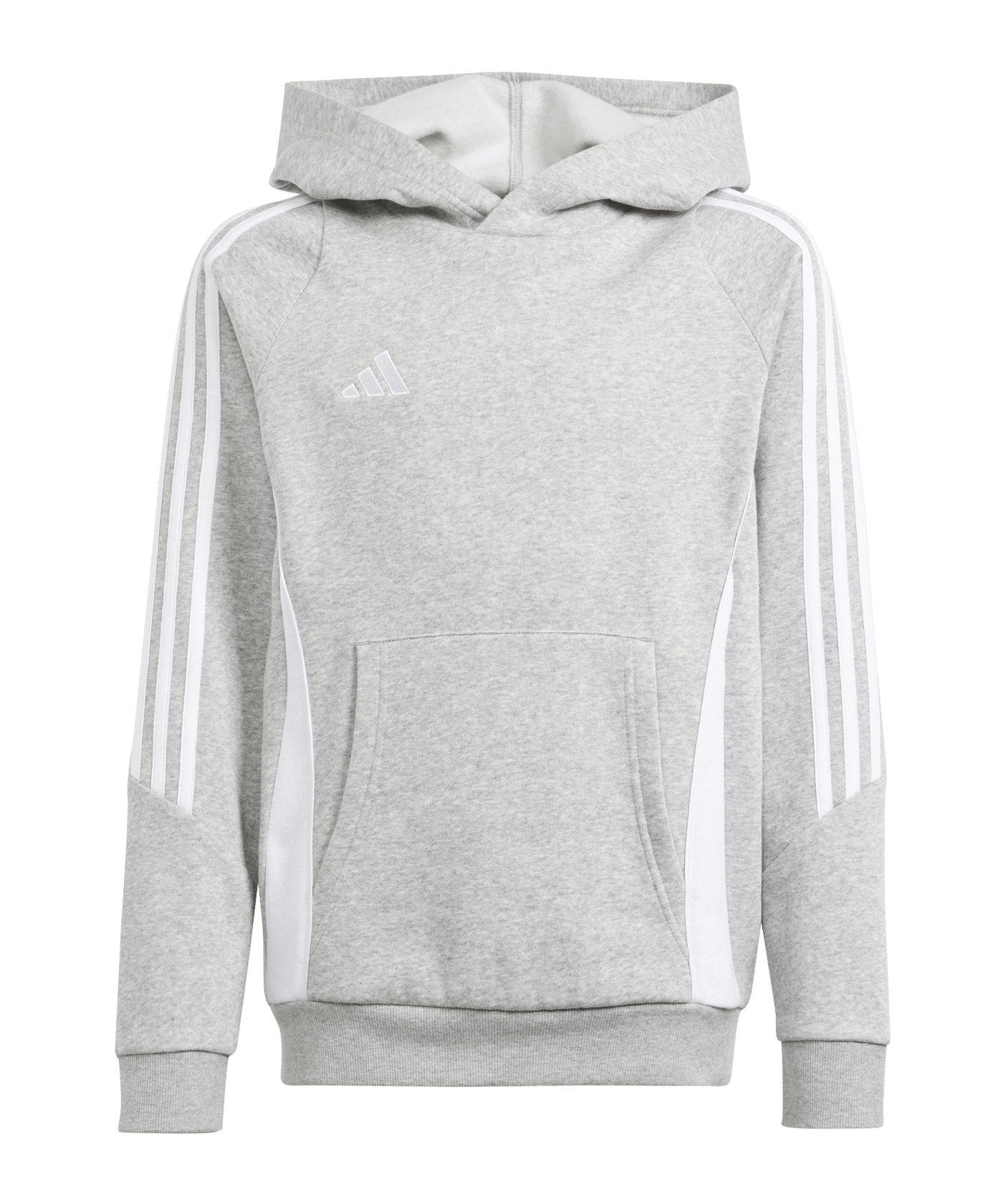 adidas Tiro 24 Hoody Kids Grau Weiss - grau