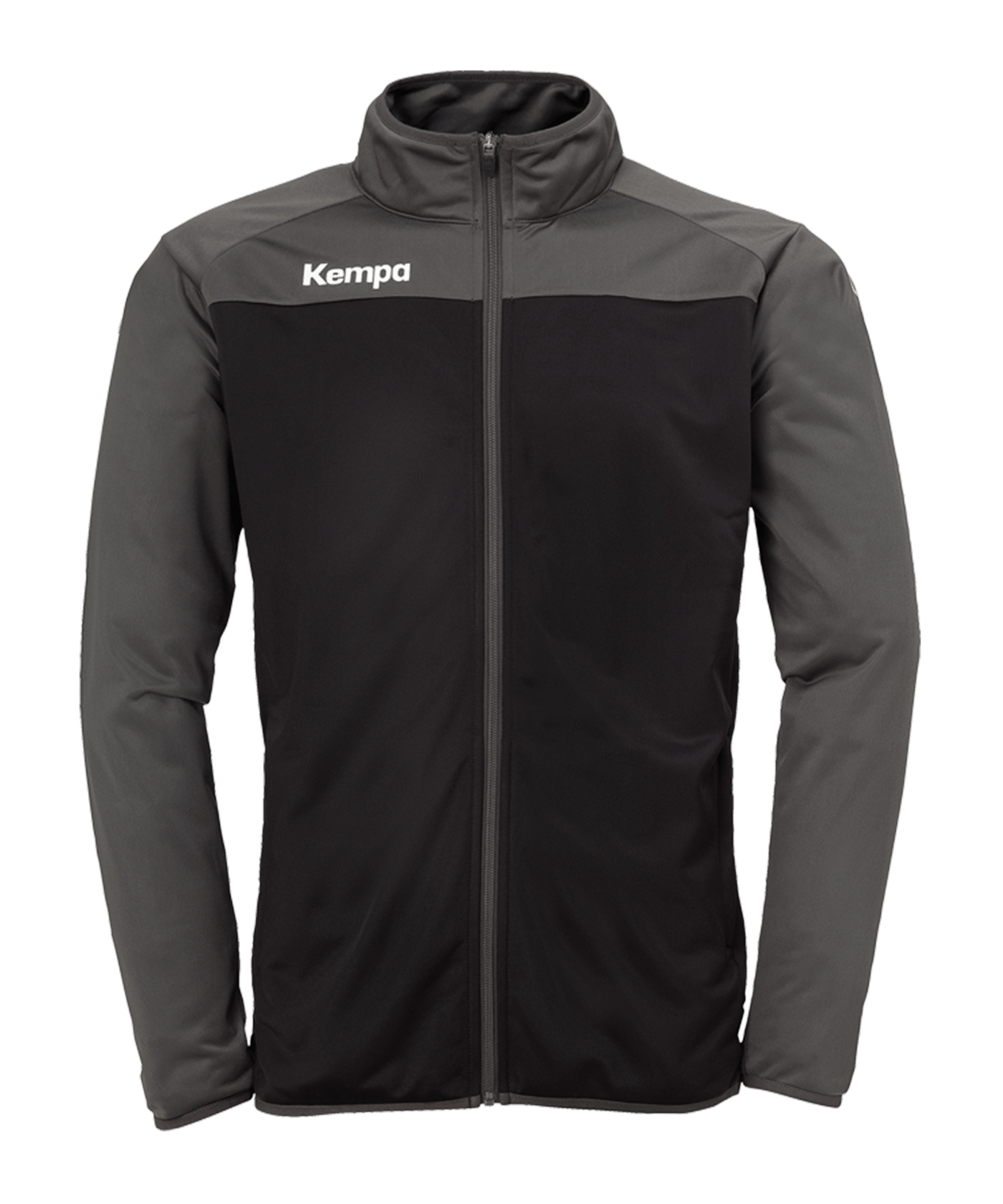 Kempa Prime Polyesterjacke Kids Schwarz Grau F01 - schwarz