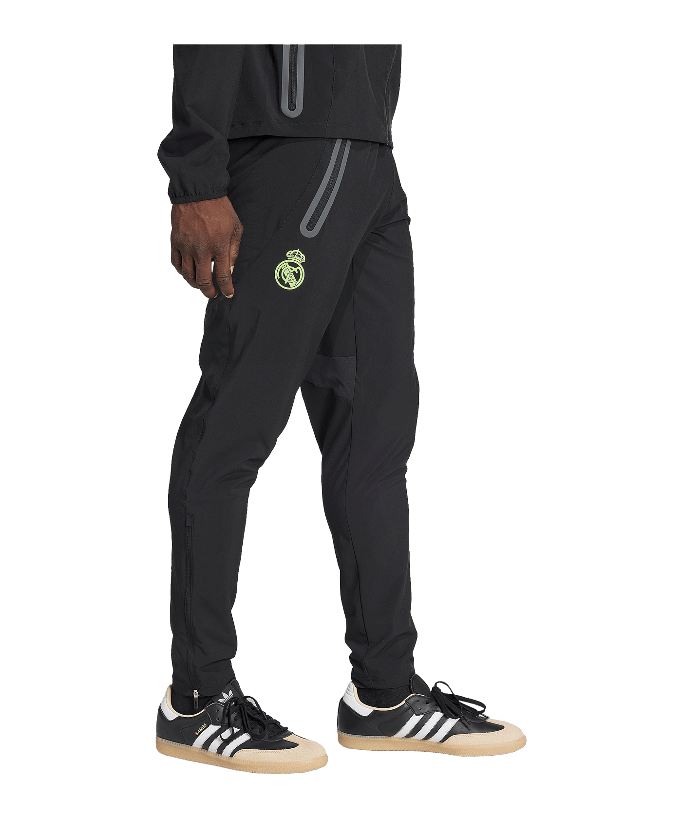 adidas Real Madrid Vis Tech Travel Jogginghose Schwarz - schwarz
