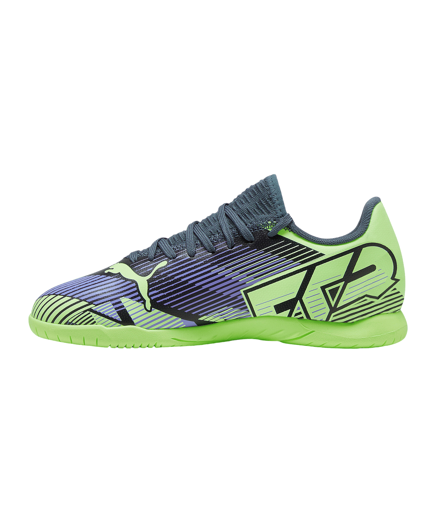 PUMA FUTURE 7 Play IN Lights Out Jr Kids Grau Weiss F03 - grau