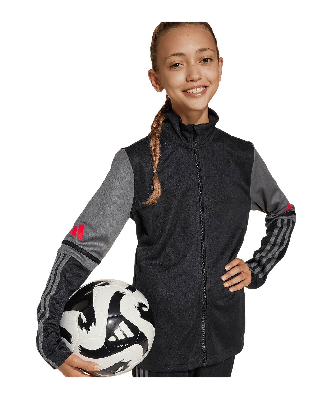 adidas Squadra 25 Trainingsjacke Kids Schwarz - schwarz