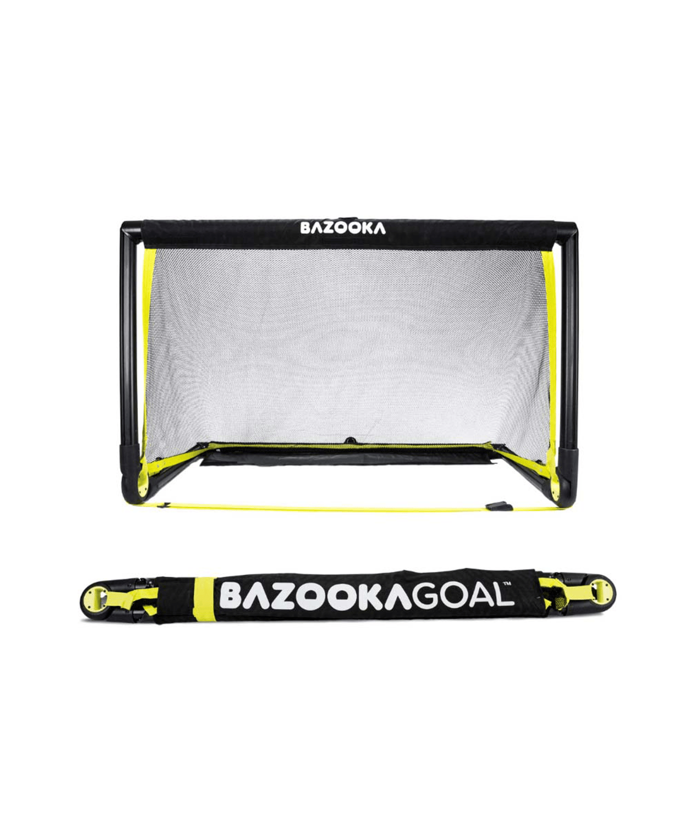 BAZOOKAGOAL CLASSIC PVC | 120x75cm | Schwarz Gelb | - schwarz