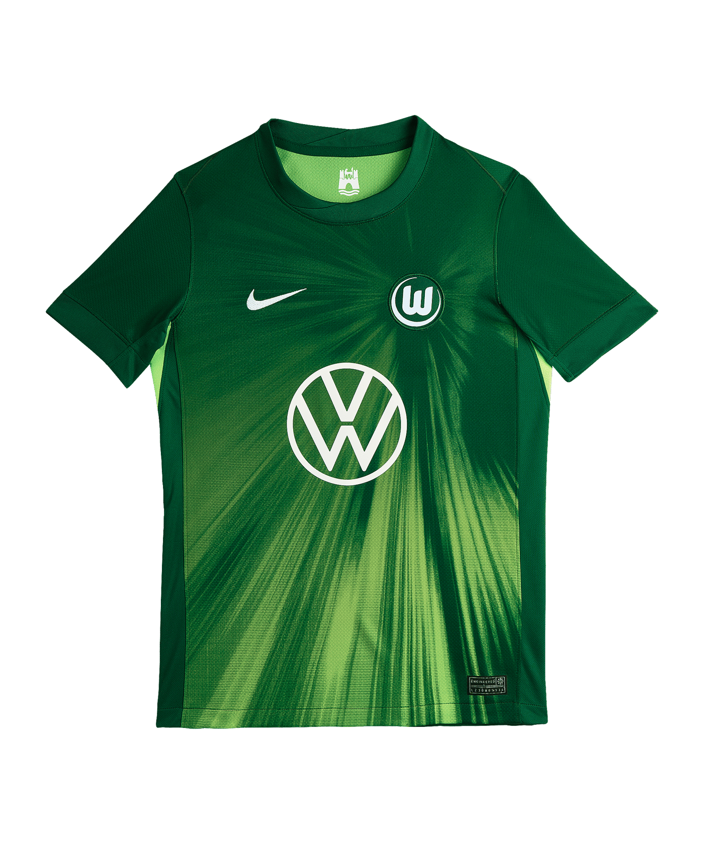 Nike VfL Wolfsburg Trikot Home 2025/2026 Kids Grün F341 - gruen