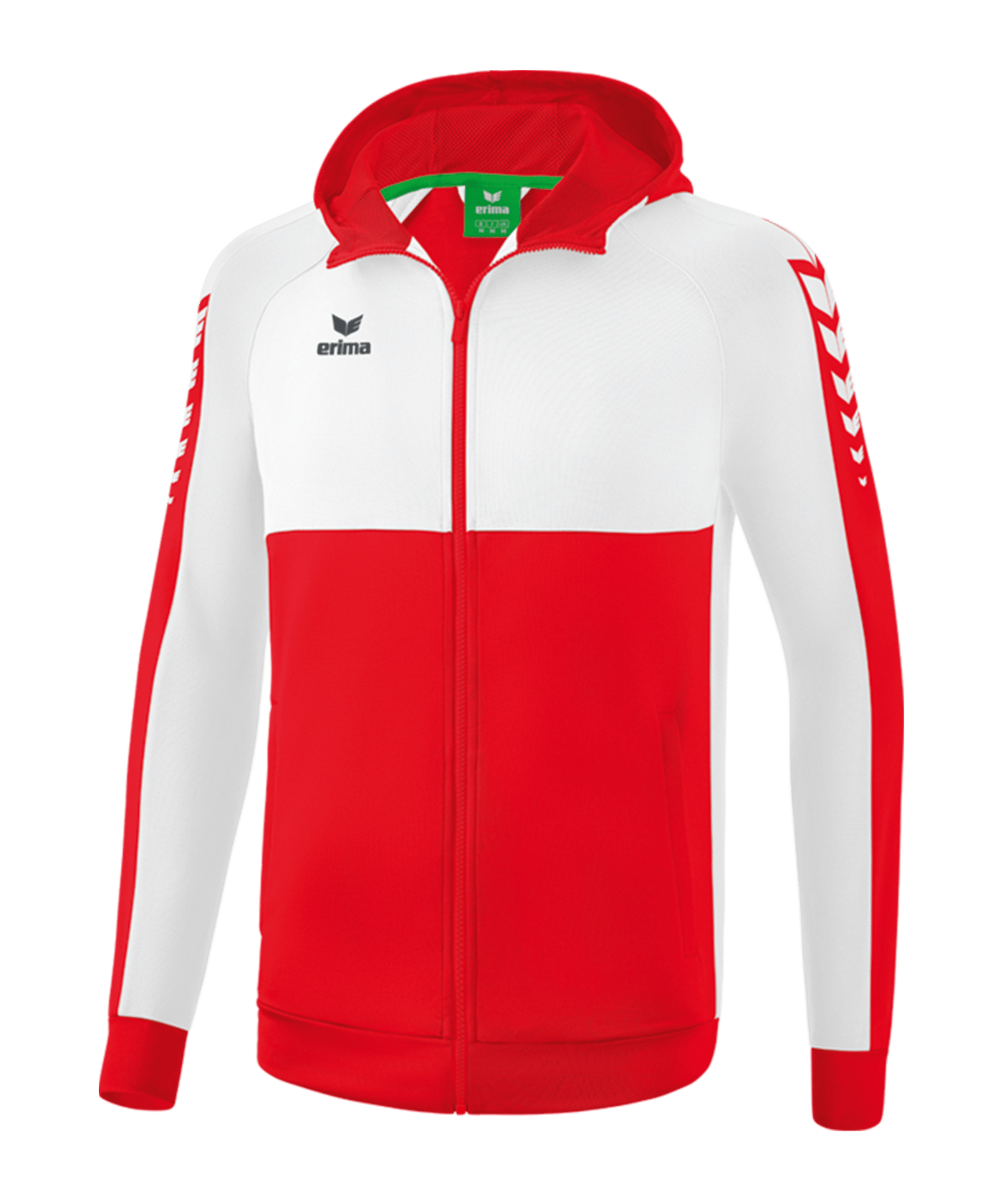 Erima SIX WINGS Kapuzenjacke Rot Weiss - rot