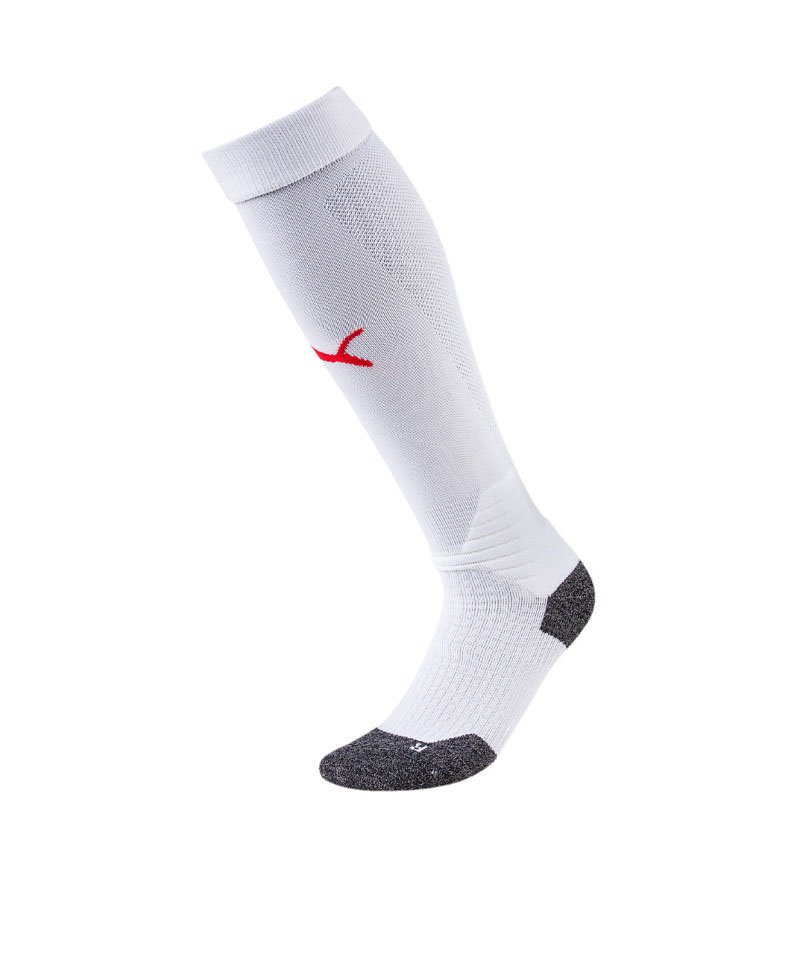 PUMA LIGA Socks Stutzenstrumpf Weiss Rot F11 - weiss