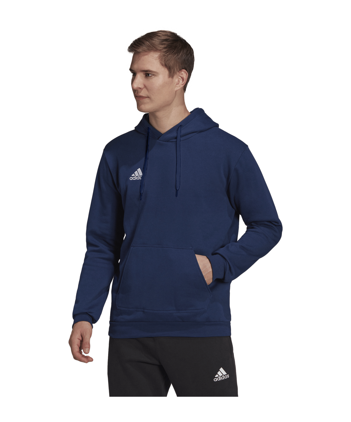 adidas Entrada 22 Hoody | Dunkelblau - blau