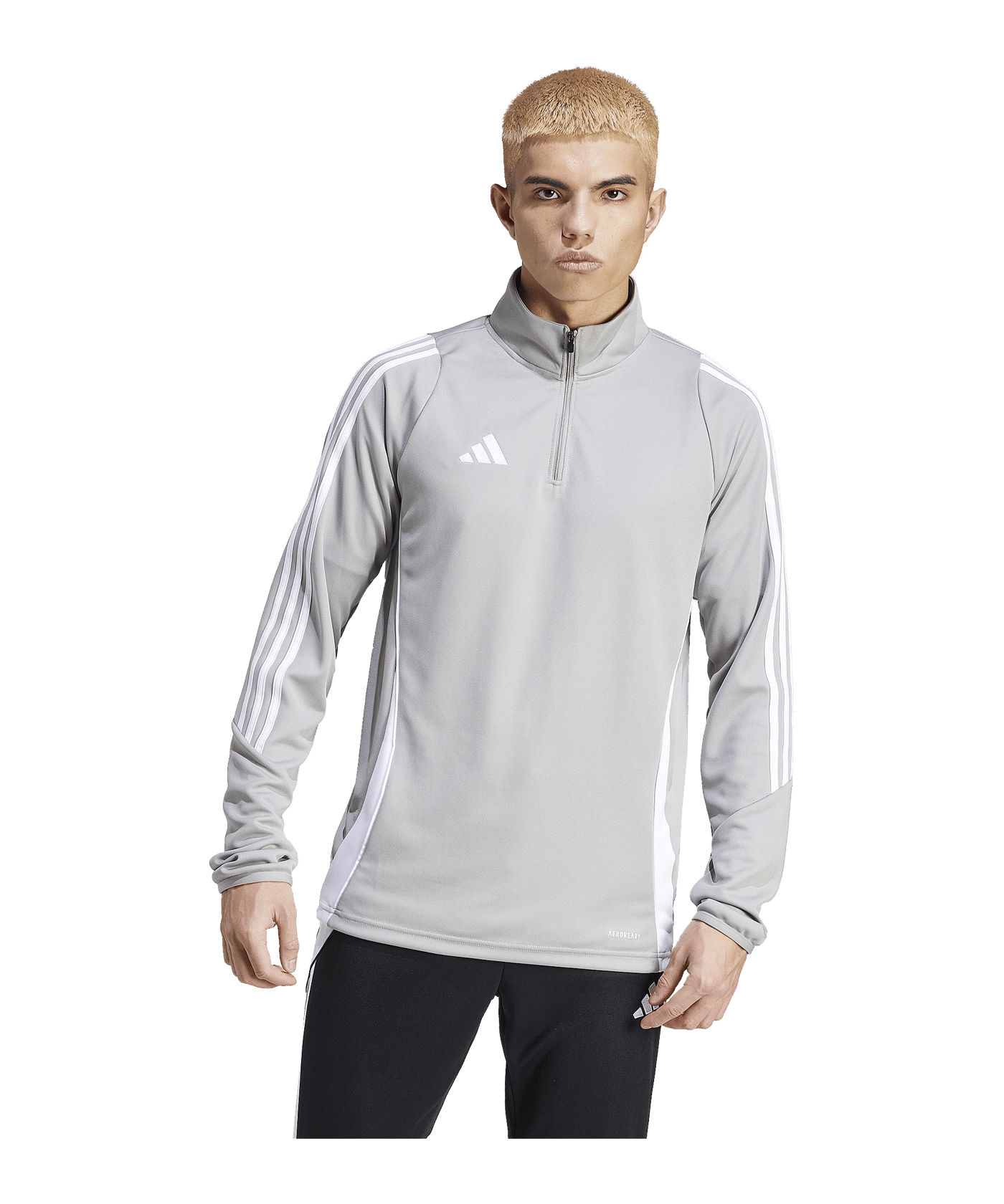adidas Tiro 24 Trainingstop Grau Weiss - grau