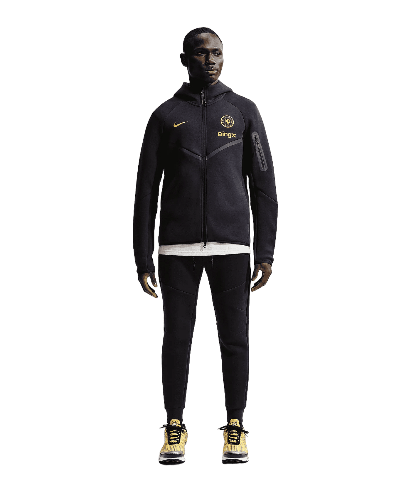 Nike FC Chelsea London Tech Fleece Kapuzenjacke Blau F426 - blau