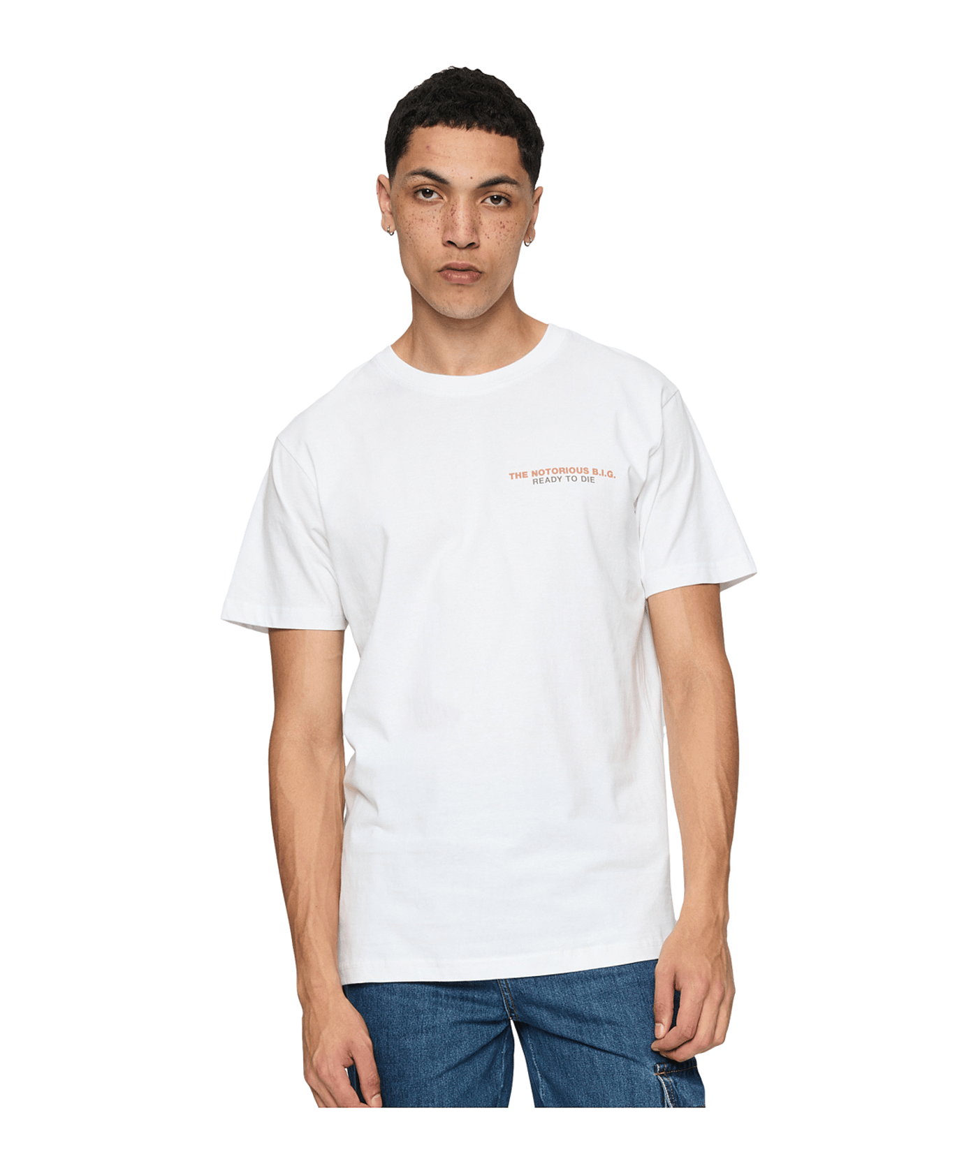 Mister Tee N Big Ready to Die T T-Shirt Weiss - weiss