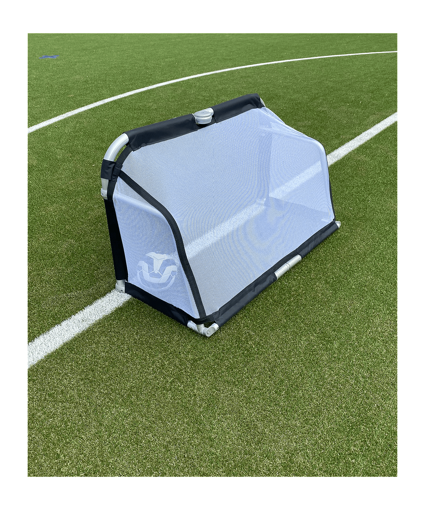 Cawila LIGA Fußball Minitor | Alu Klapptor | 120 x 80cm - silber