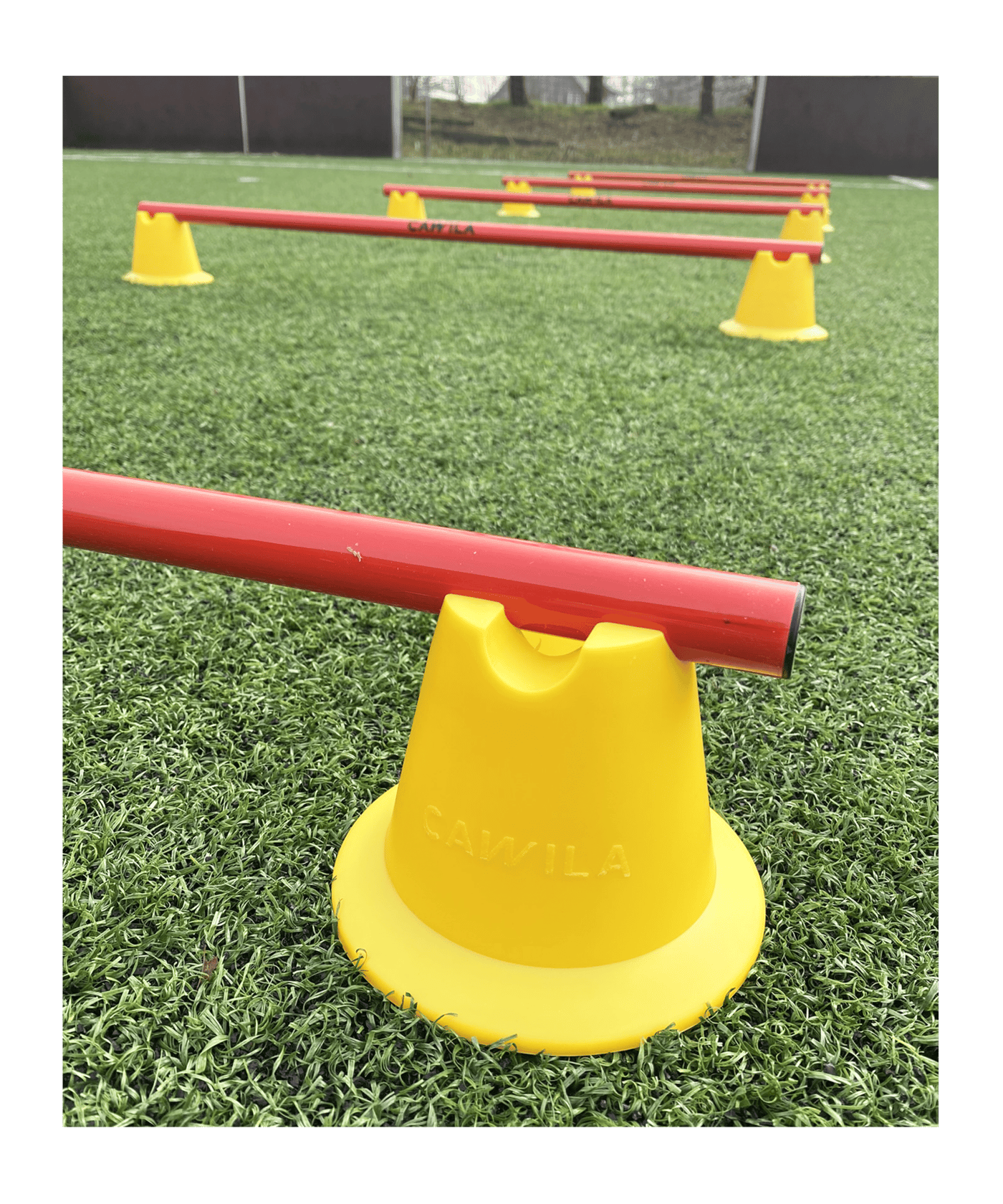 Cawila Mini-Pylone | Trainingskegel | Minihürden | | 10er Set | Grün - gruen
