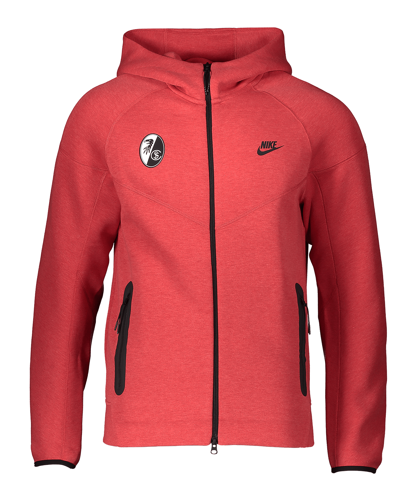 Nike SC Freiburg Tech Fleece Hoody Rot F672 - rot