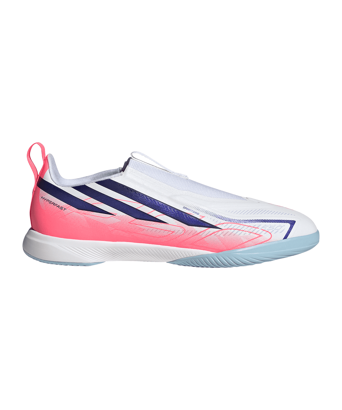 adidas F50 Hyperfast League Laceless IN Kinder Weiß - weiss
