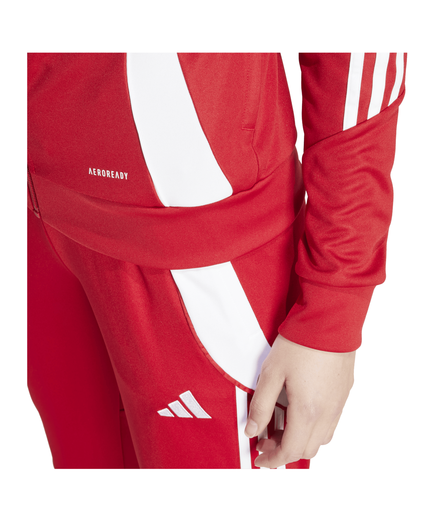 adidas Tiro 24 Trainingsjacke Damen Rot Weiss | - rot